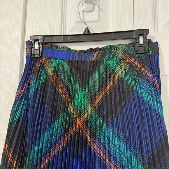 Anthropologie Women’s The Tamra Blue Pleated Maxi Skirt by Maeve size XS