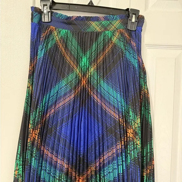 Anthropologie Women’s The Tamra Blue Pleated Maxi Skirt by Maeve size XS