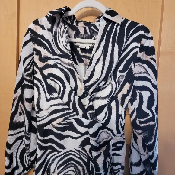 Anthropologie Zebra Print Dress