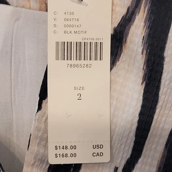 Anthropologie Zebra Print Dress