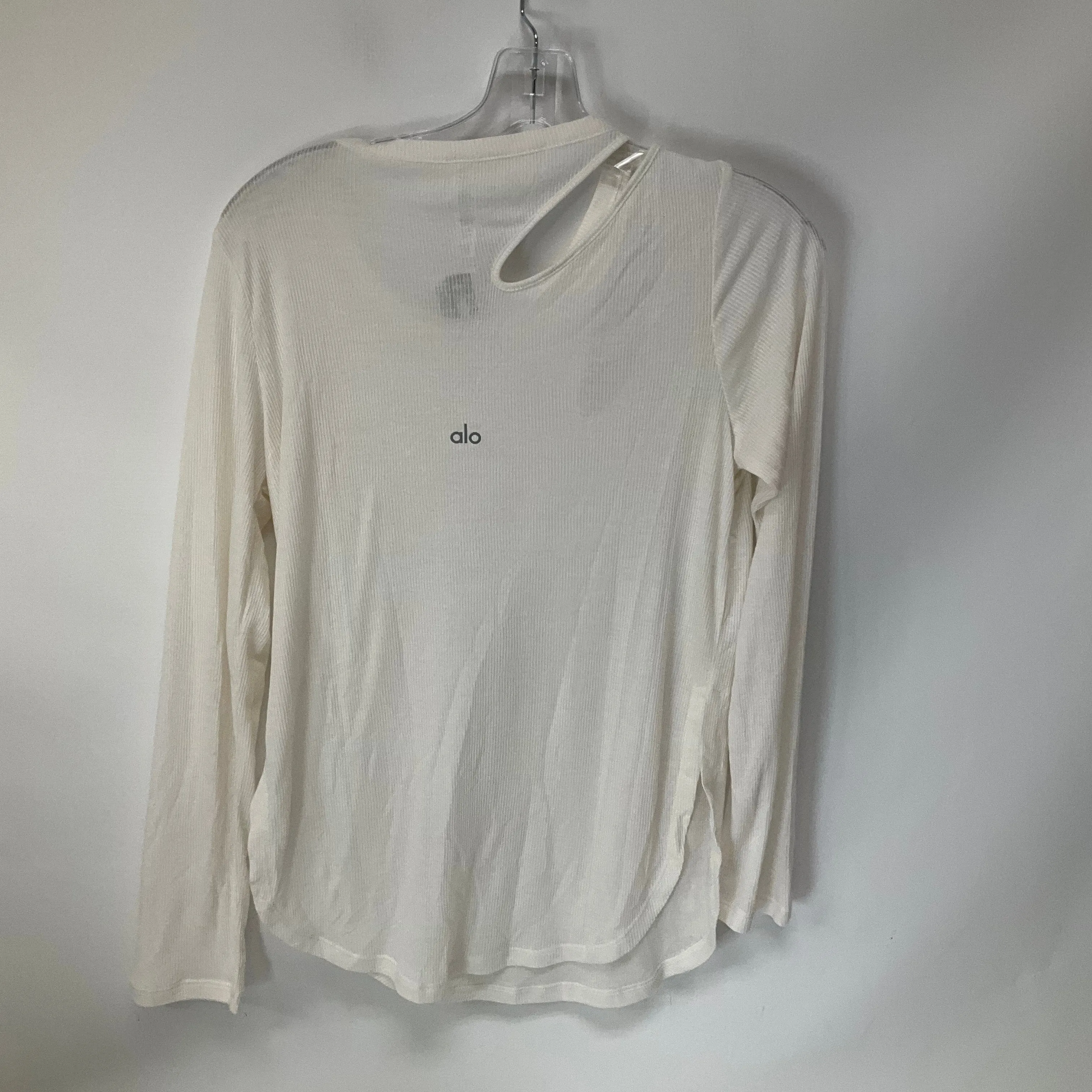 Athletic Top Long Sleeve Crewneck By Alo In Cream, Size: S