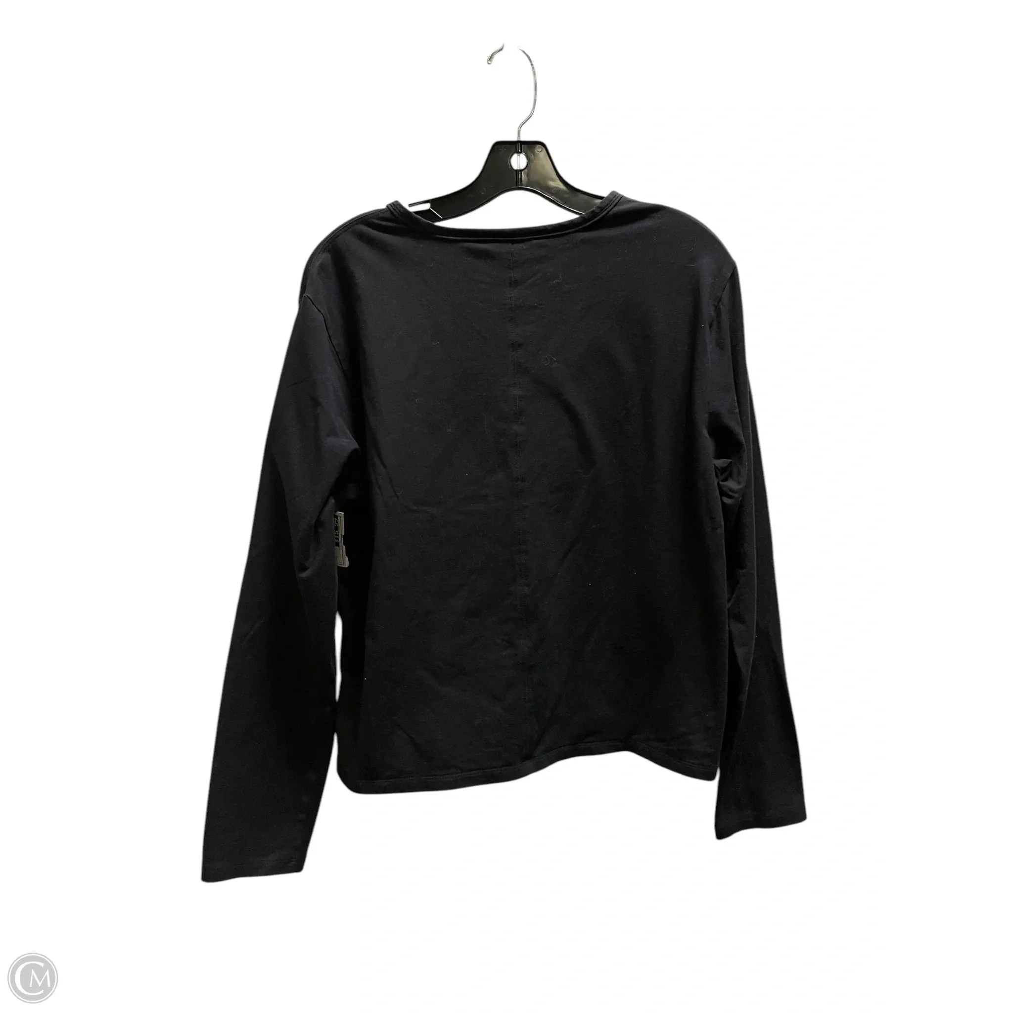Athletic Top Long Sleeve Crewneck By Athleta In Black, Size: L