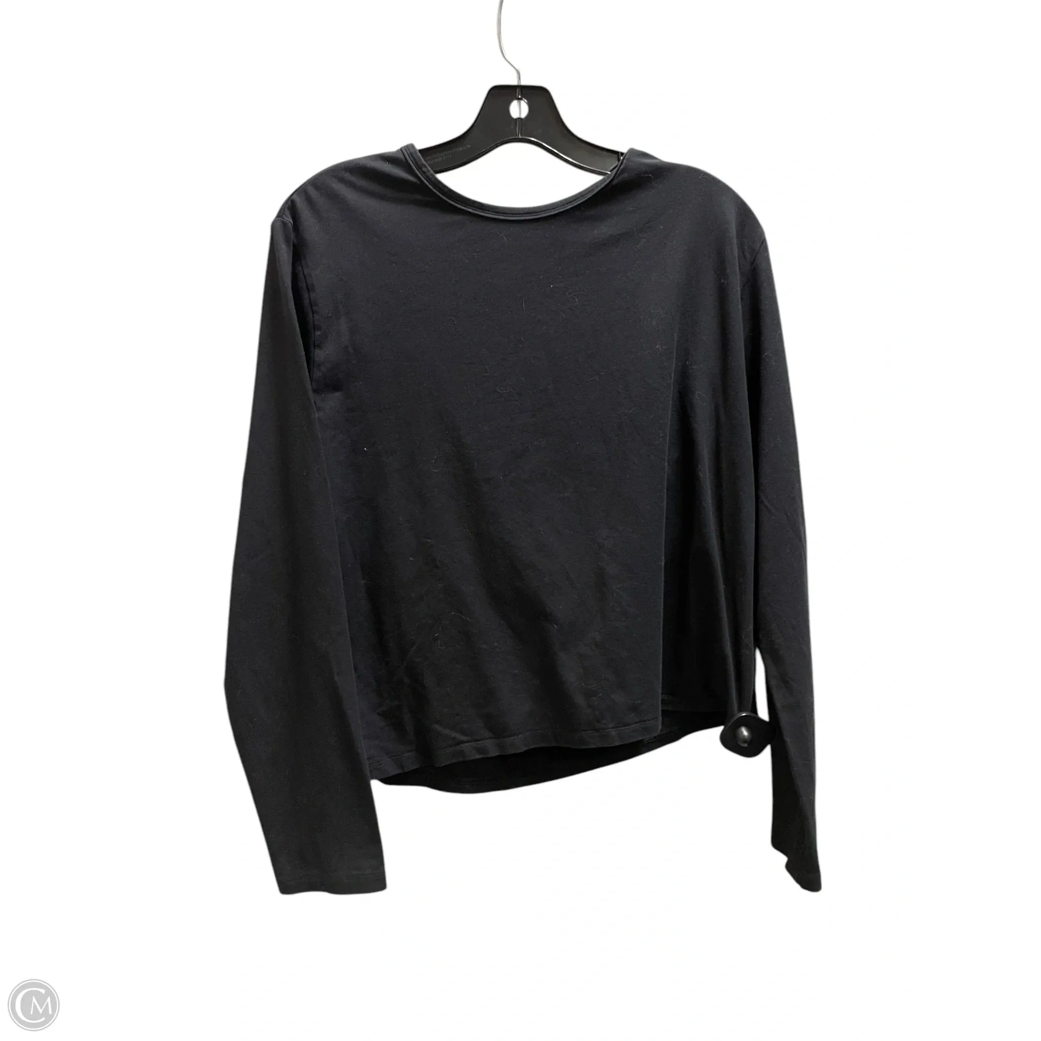 Athletic Top Long Sleeve Crewneck By Athleta In Black, Size: L