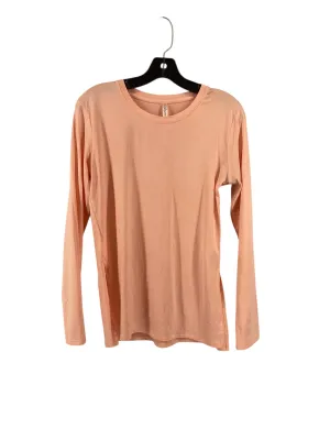 Athletic Top Long Sleeve Crewneck By Fabletics In Pink, Size: Xs