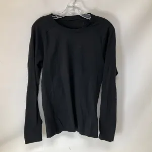 Athletic Top Long Sleeve Crewneck By Lululemon In Black, Size: 12