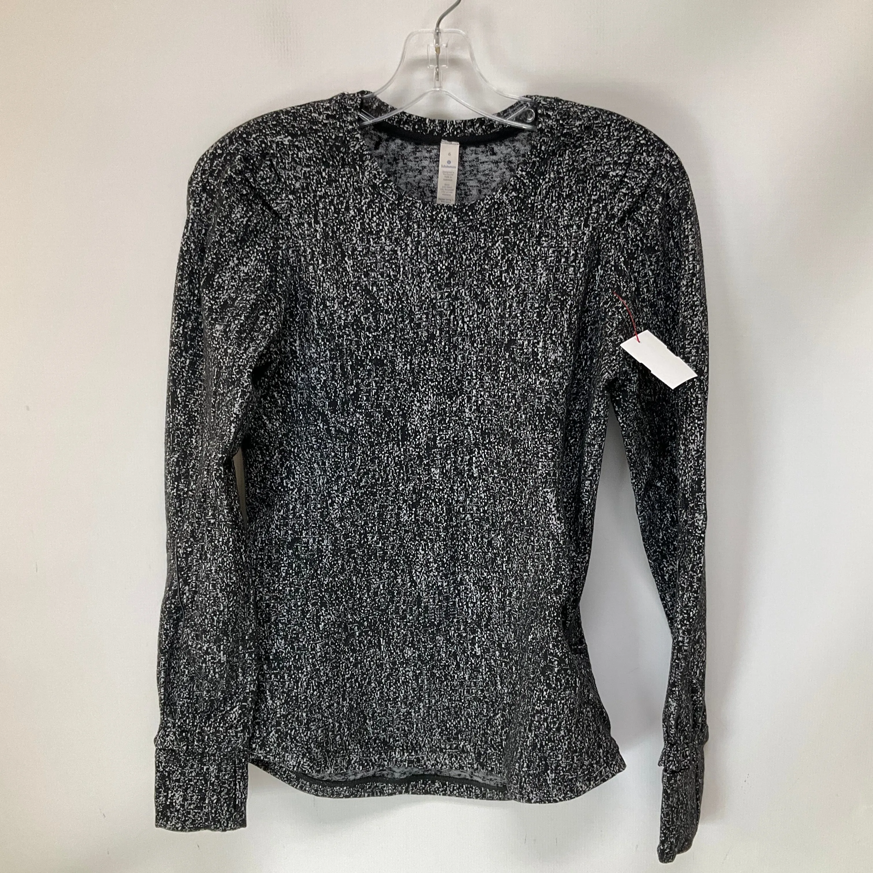 Athletic Top Long Sleeve Crewneck By Lululemon In Grey, Size: 6