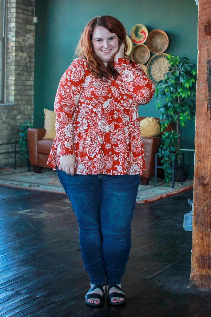 Autumn Tiered Babydoll, Pumpkin