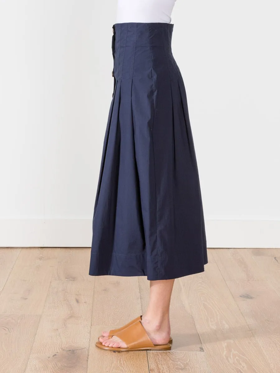 azalia pleated corset skirt - navy