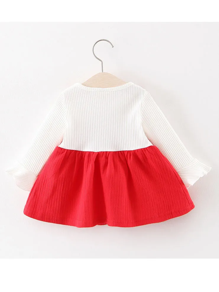 Baby Girl Princess Flower Flare Sleeve Dress
