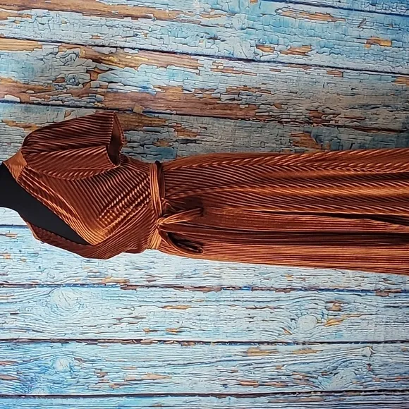 Baltic Born Andi Ribbed Velvet Wrap Dress