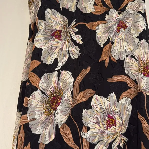 Band of the free RHO BLACK FLORAL SLIP SKIRT