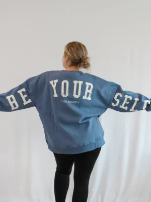 BE YOURSELF CURVY CREWNECK