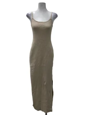 Beige Flare Bodycon Dress