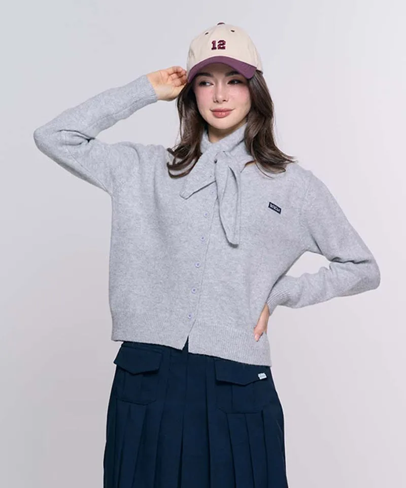 BENECIA 12 Scarf Cardigan - Gray