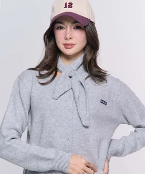 BENECIA 12 Scarf Cardigan - Gray
