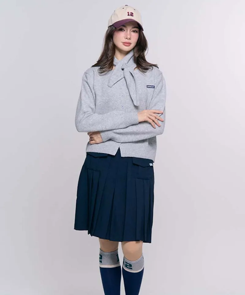 BENECIA 12 Scarf Cardigan - Gray