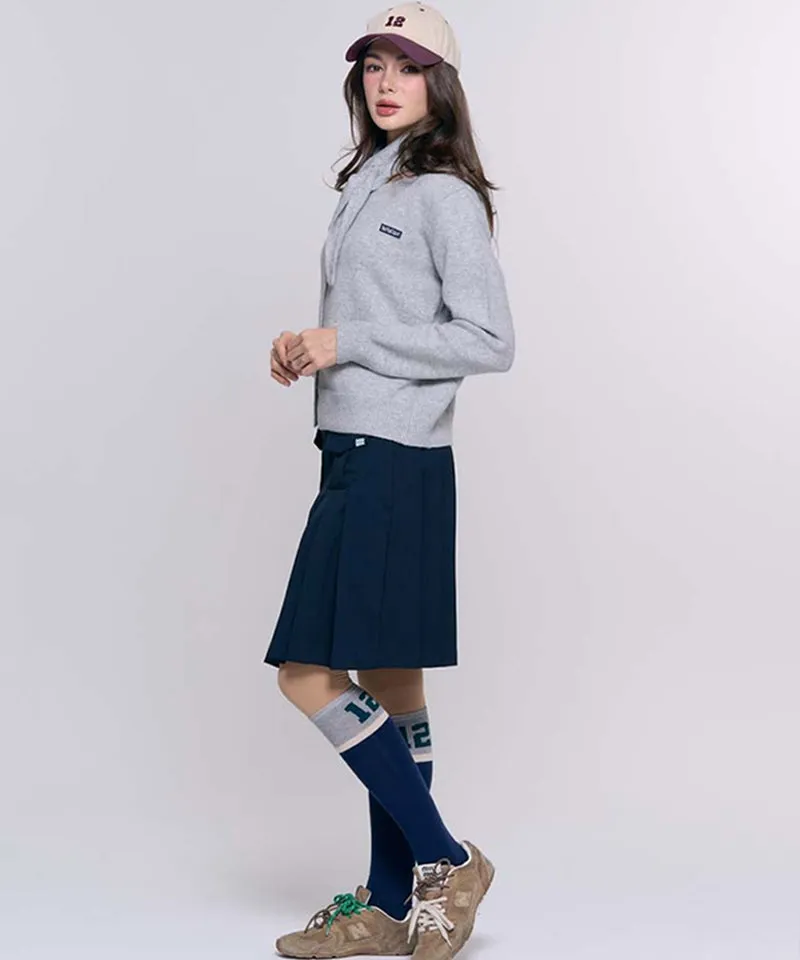 BENECIA 12 Scarf Cardigan - Gray