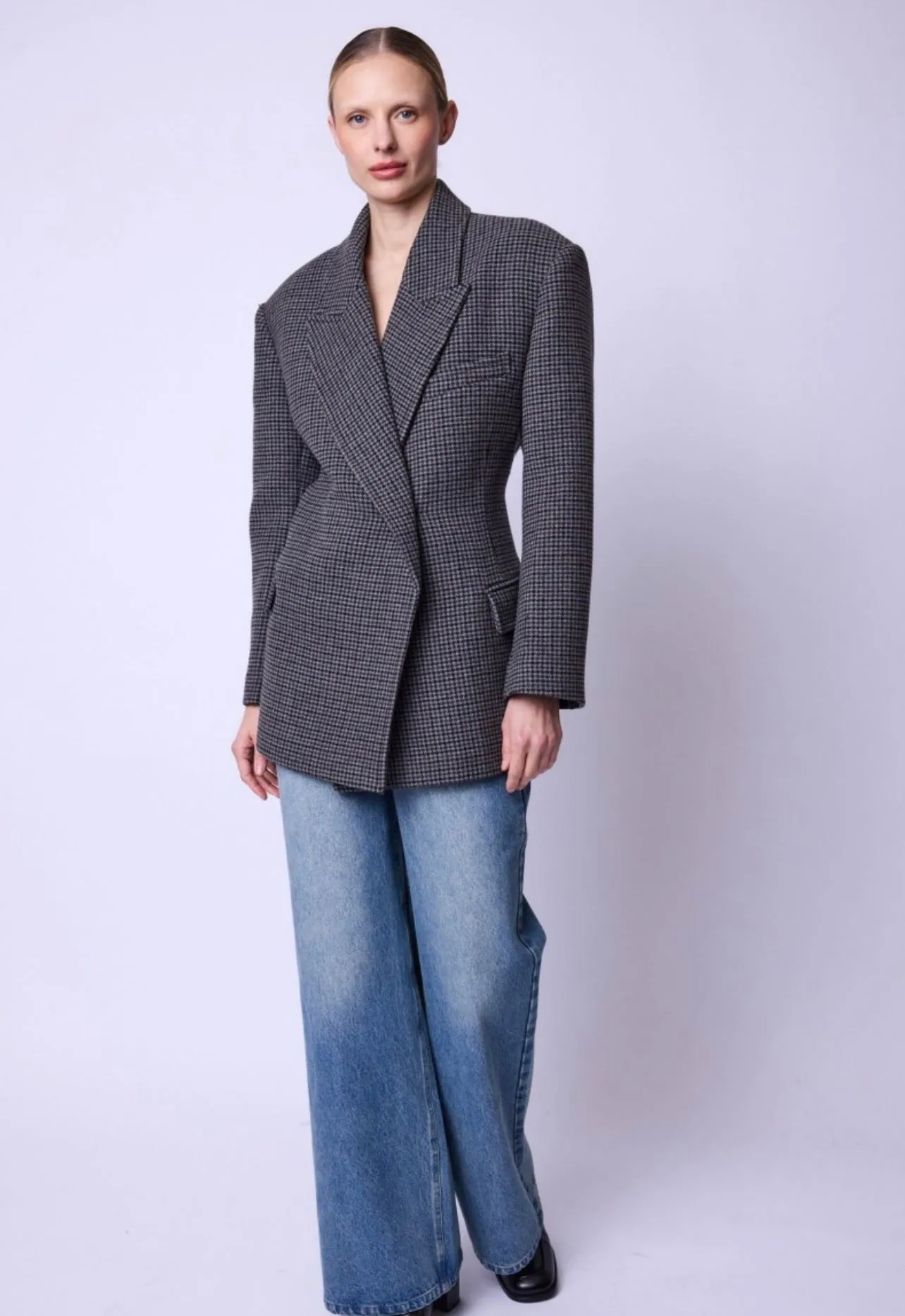 Berenice VEVA Blazer | Classic Small Check Blazer