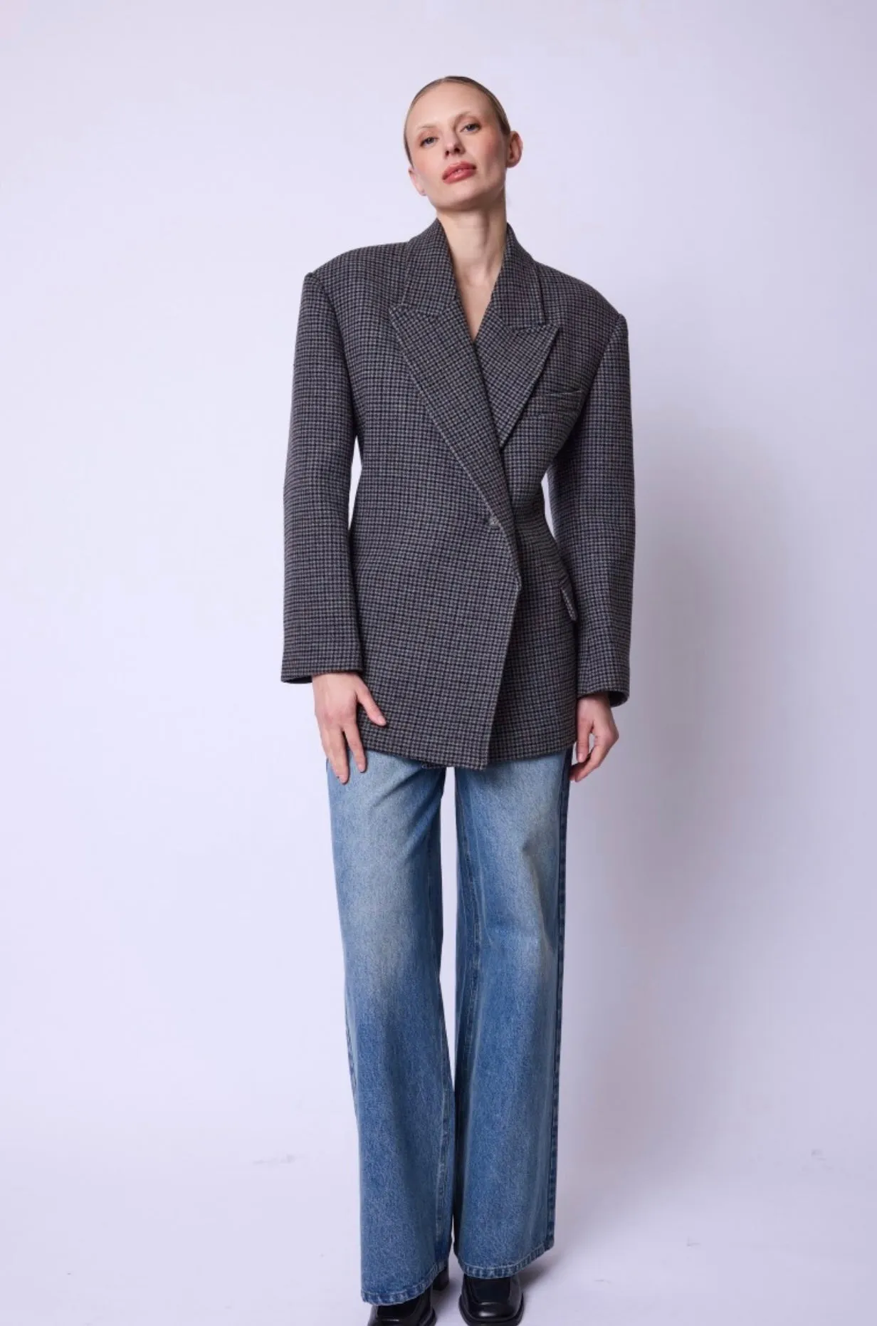 Berenice VEVA Blazer | Classic Small Check Blazer