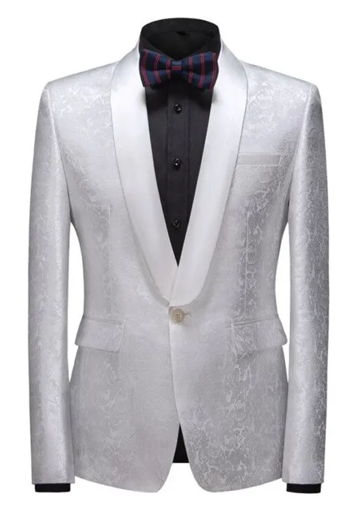 Bespoke Slim Fit Shawl Lapel One Button Wedding Tuxedo