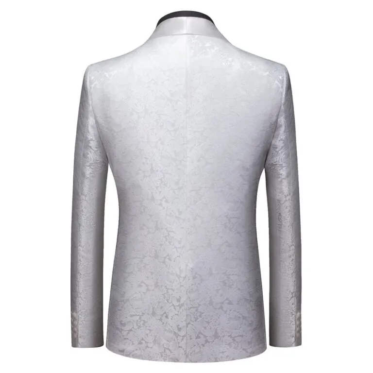 Bespoke Slim Fit Shawl Lapel One Button Wedding Tuxedo