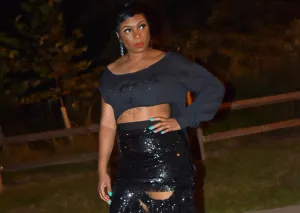 Bet on Black Cropped POPPIN Crewneck