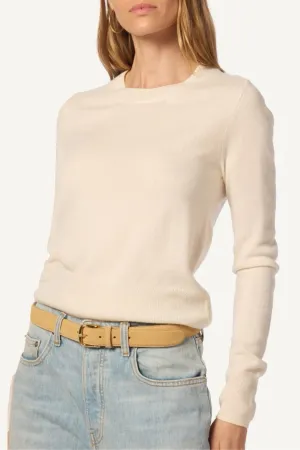Bev Shrunken Crewneck | Gardenia