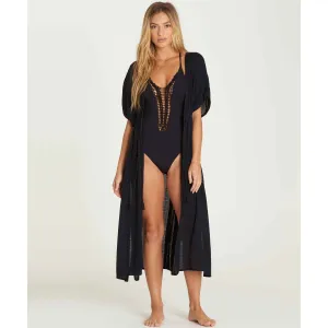 Billabong Women's Shape Shift Cover-up Robe | Black Pebble
