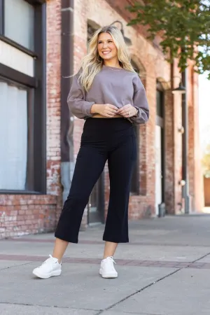 Black - Kick Flare Leggings with Pockets