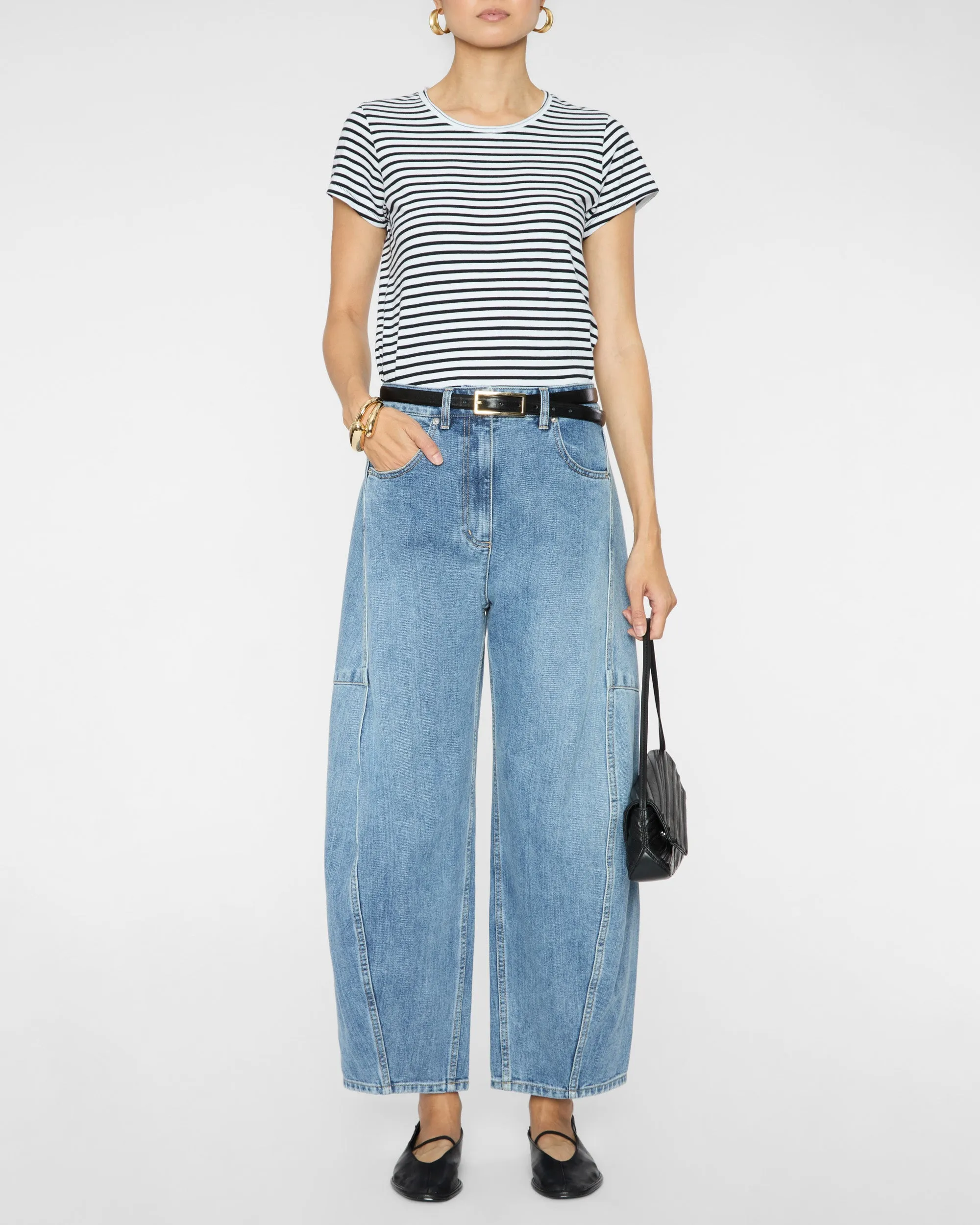 Black White Stripe T-Shirt