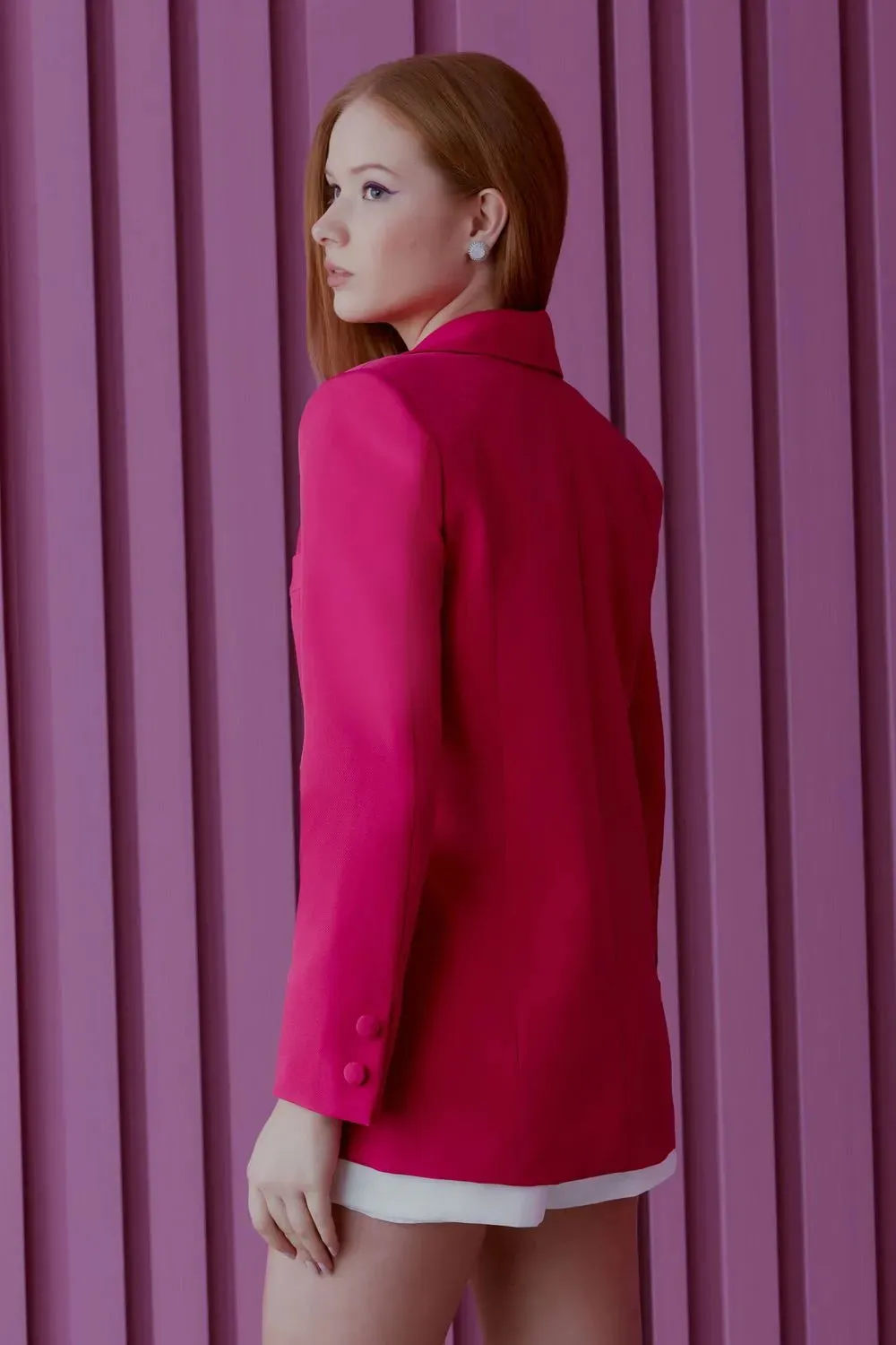 BLAZER DAMASK ROSE