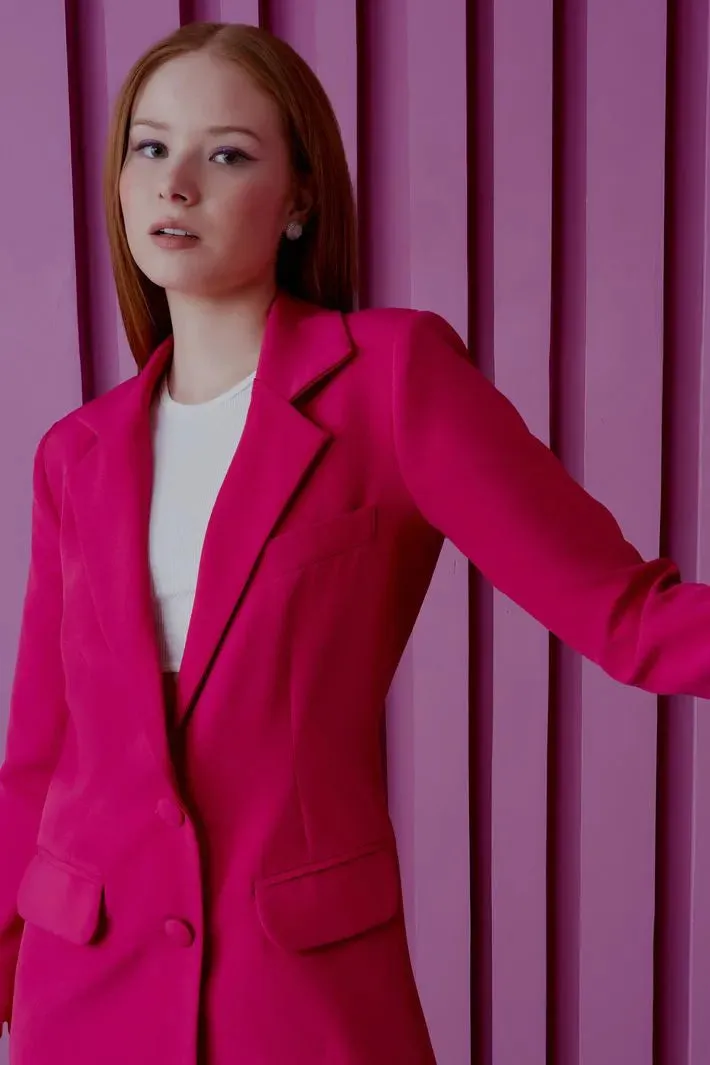BLAZER DAMASK ROSE