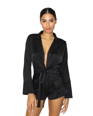 Blazer Short Set - Black