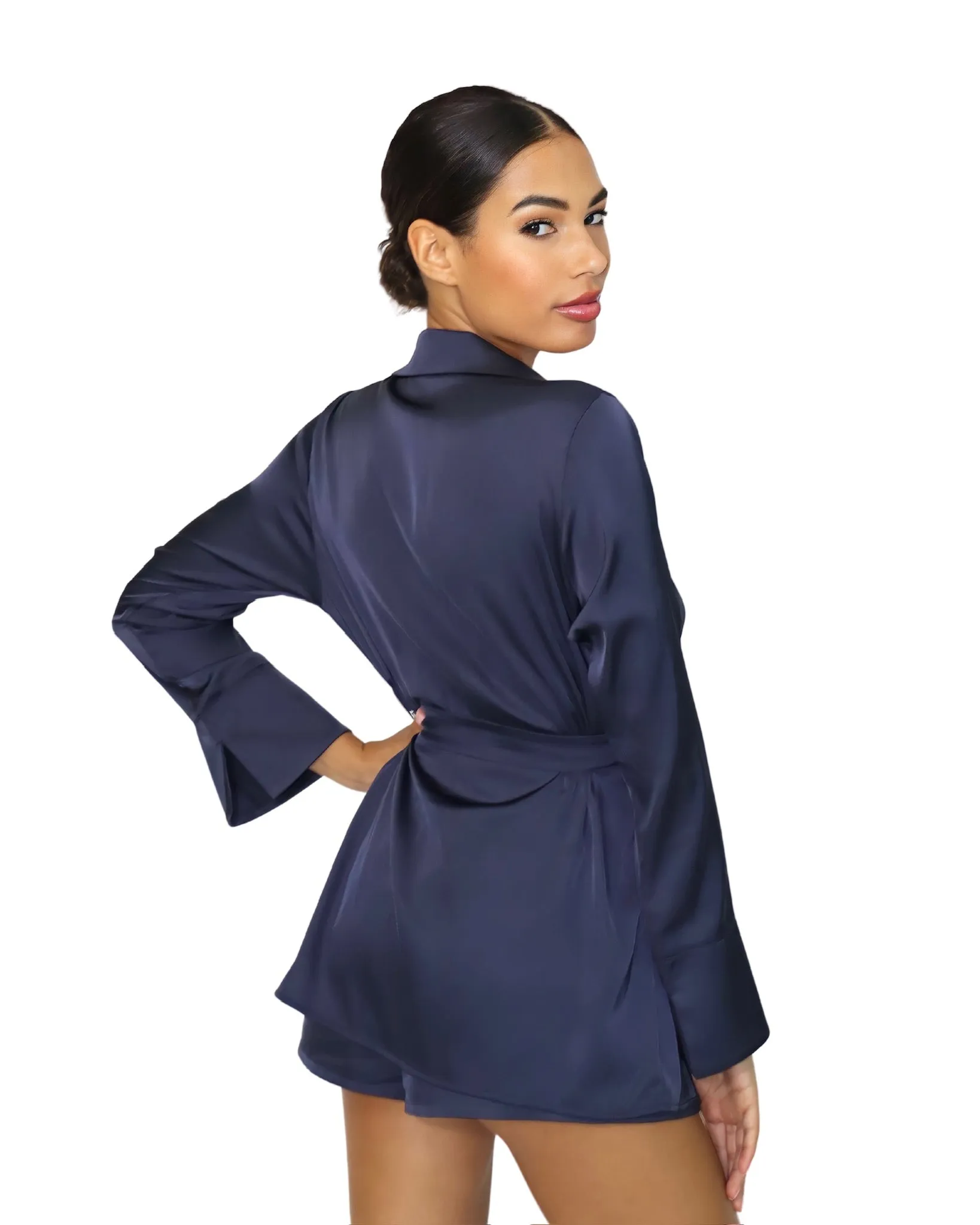 Blazer Short Set - Blue Steel