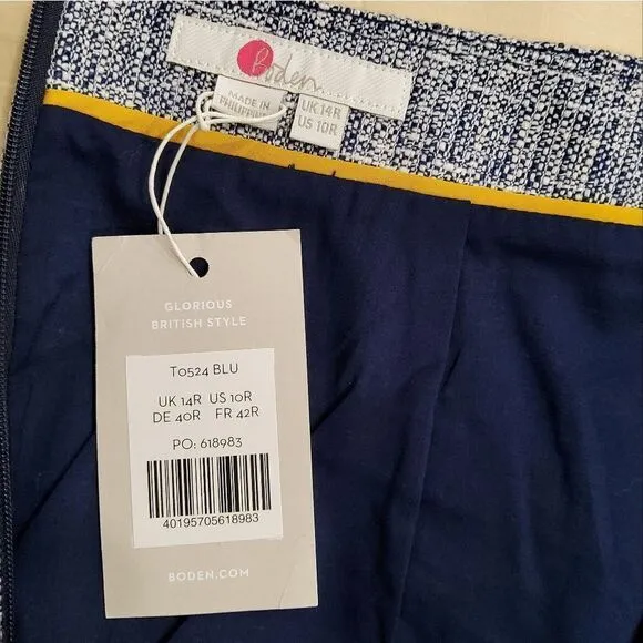 Boden Glorious British Style A-line Skirt Size 10R
