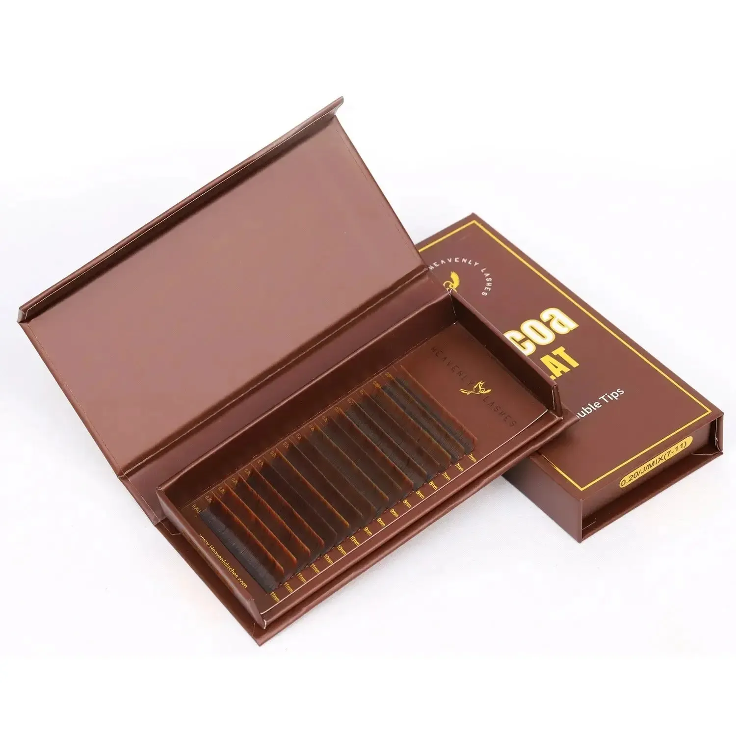 Bottom lashes Cocoa Flat * Double Tips*