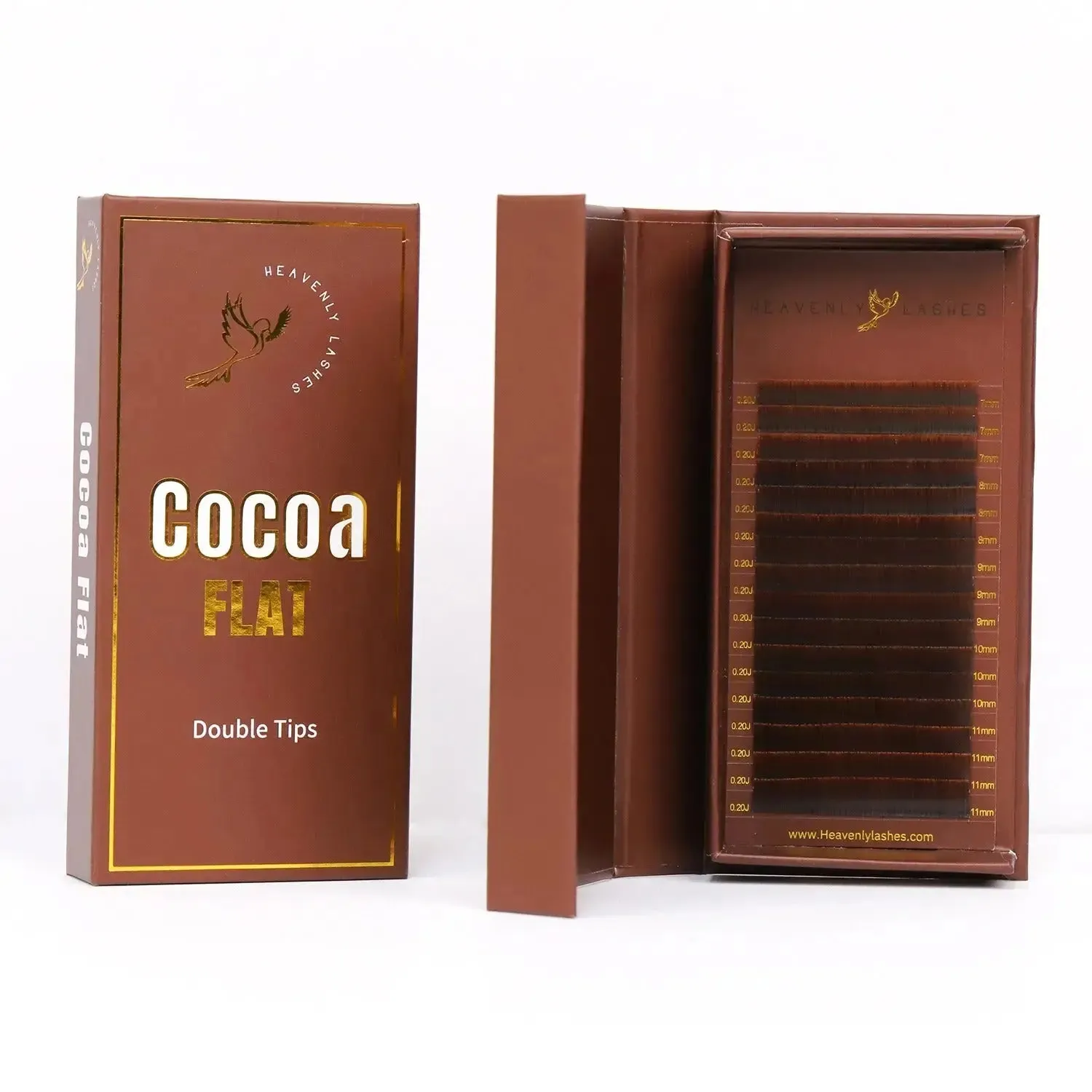 Bottom lashes Cocoa Flat * Double Tips*