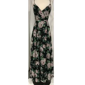 BOUTIQUE Long Floral Maxi Wrap Dress Size M