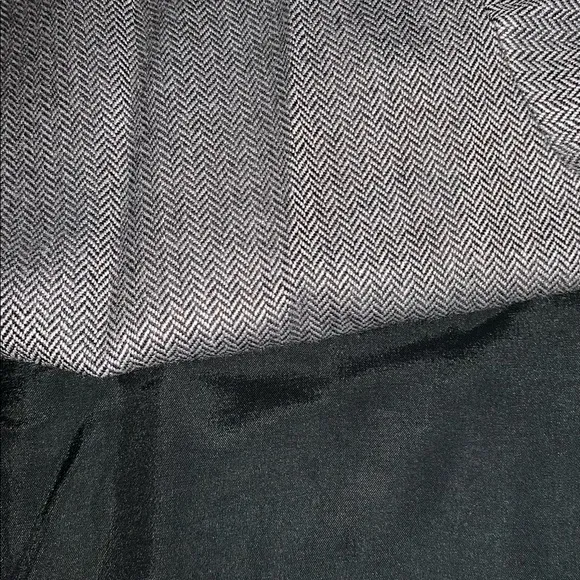 Brooks Brothers Box Pleated Herringbone Wool Blend Skirt