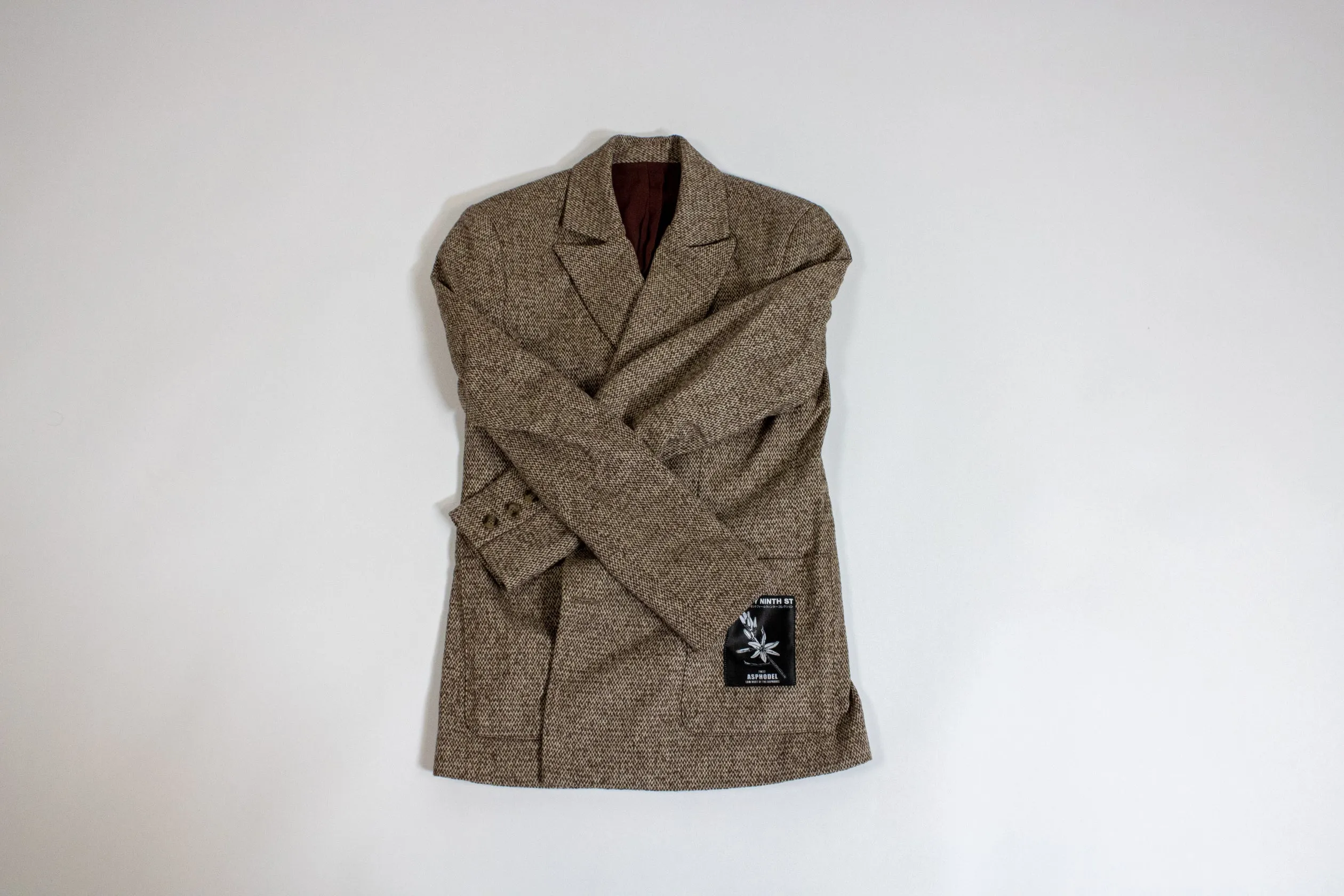 Brown Cashmere Wool Suit Jacket