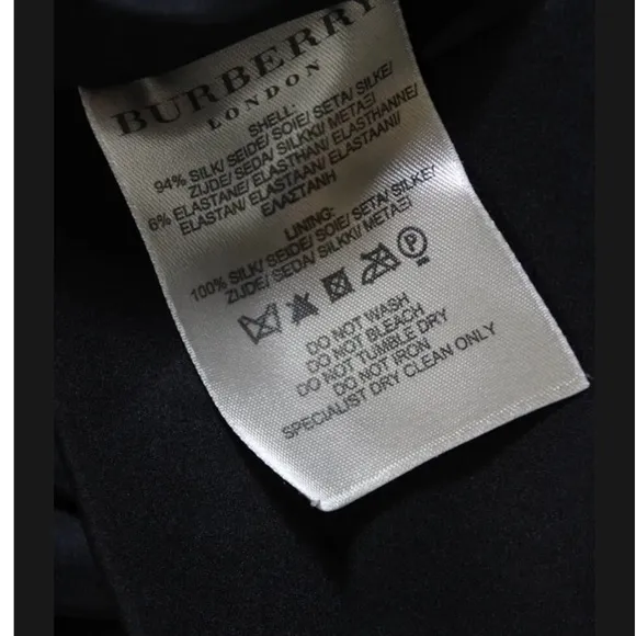 Burberry London Womens Bubble Hem Pleated Skirt Black Size 6