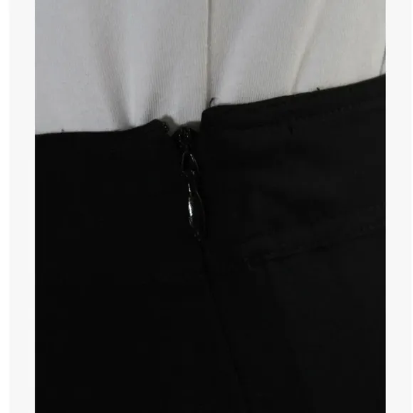 Burberry London Womens Bubble Hem Pleated Skirt Black Size 6