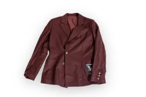 Burgundy Cashmere Wool Suit Jacket