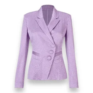 CAbi Imperial Blazer Size M Lavender Lilac Jacket Soft and Comfy Brand New!
