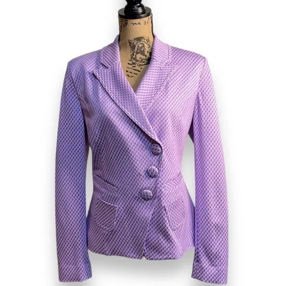 CAbi Imperial Blazer Size M Lavender Lilac Jacket Soft and Comfy Brand New!