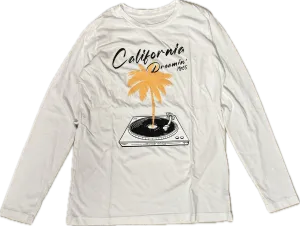 Californian Vintage- Dreamin Long Sleeve T-shirt (white)