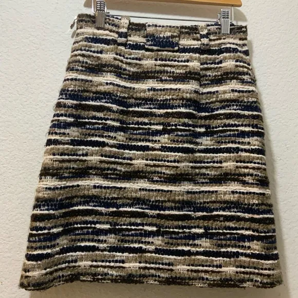 CARVEN  Tweed A-Line  Skirt