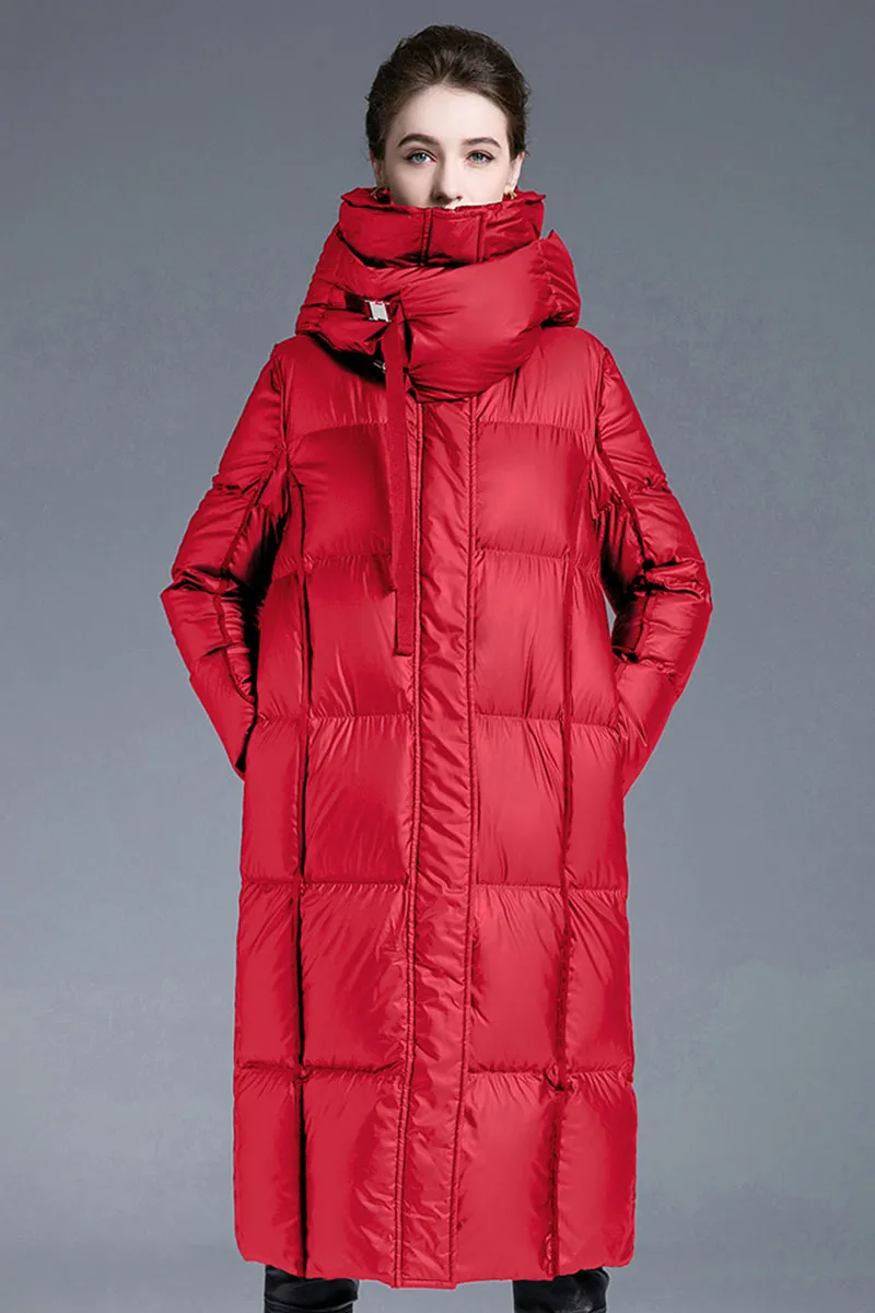 Casual Pocket Zipper Turndown Collar Outerwear(Down content 86%~90%)