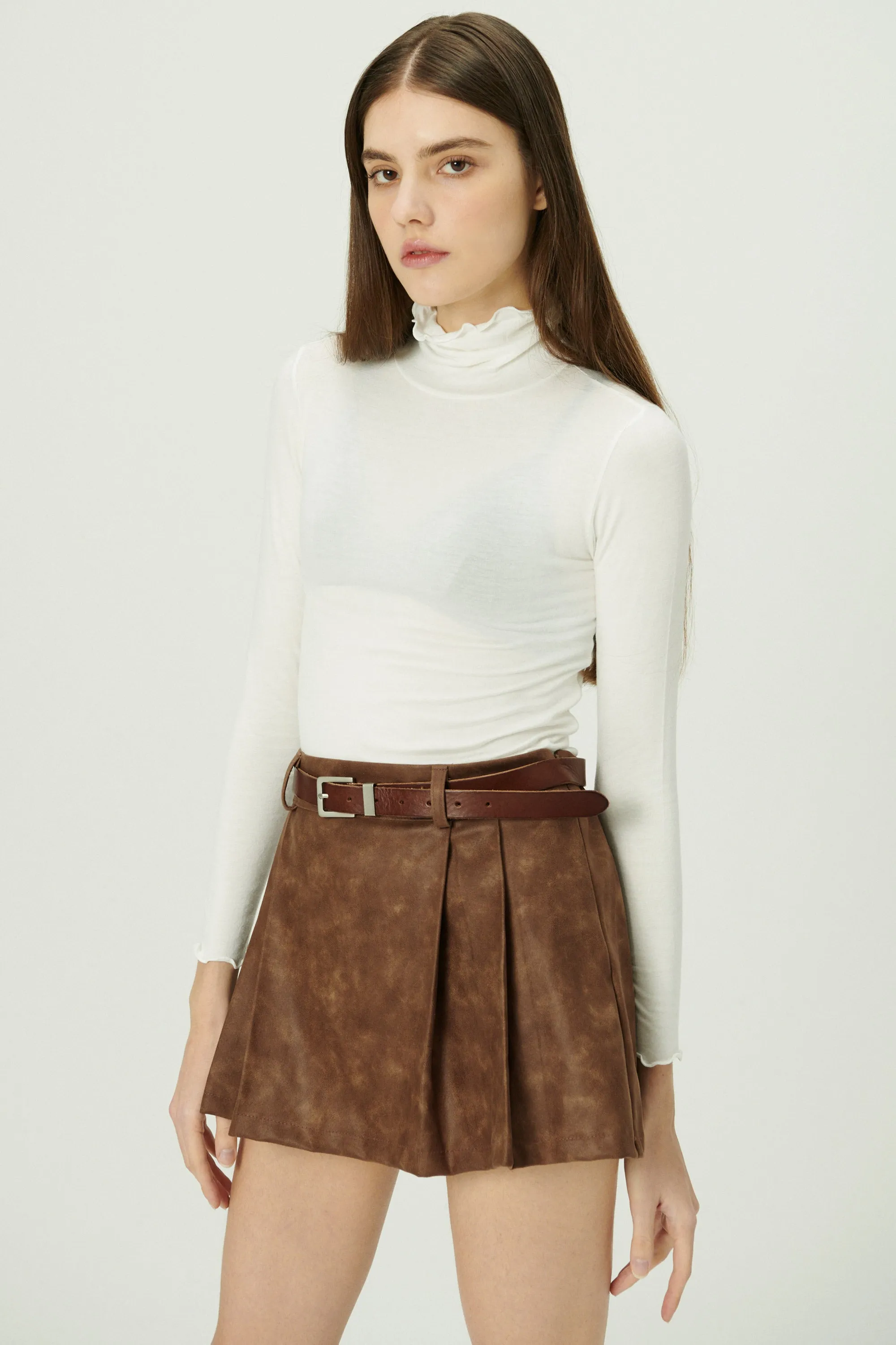 Catalina Lettuce Hem Slim Fit Top