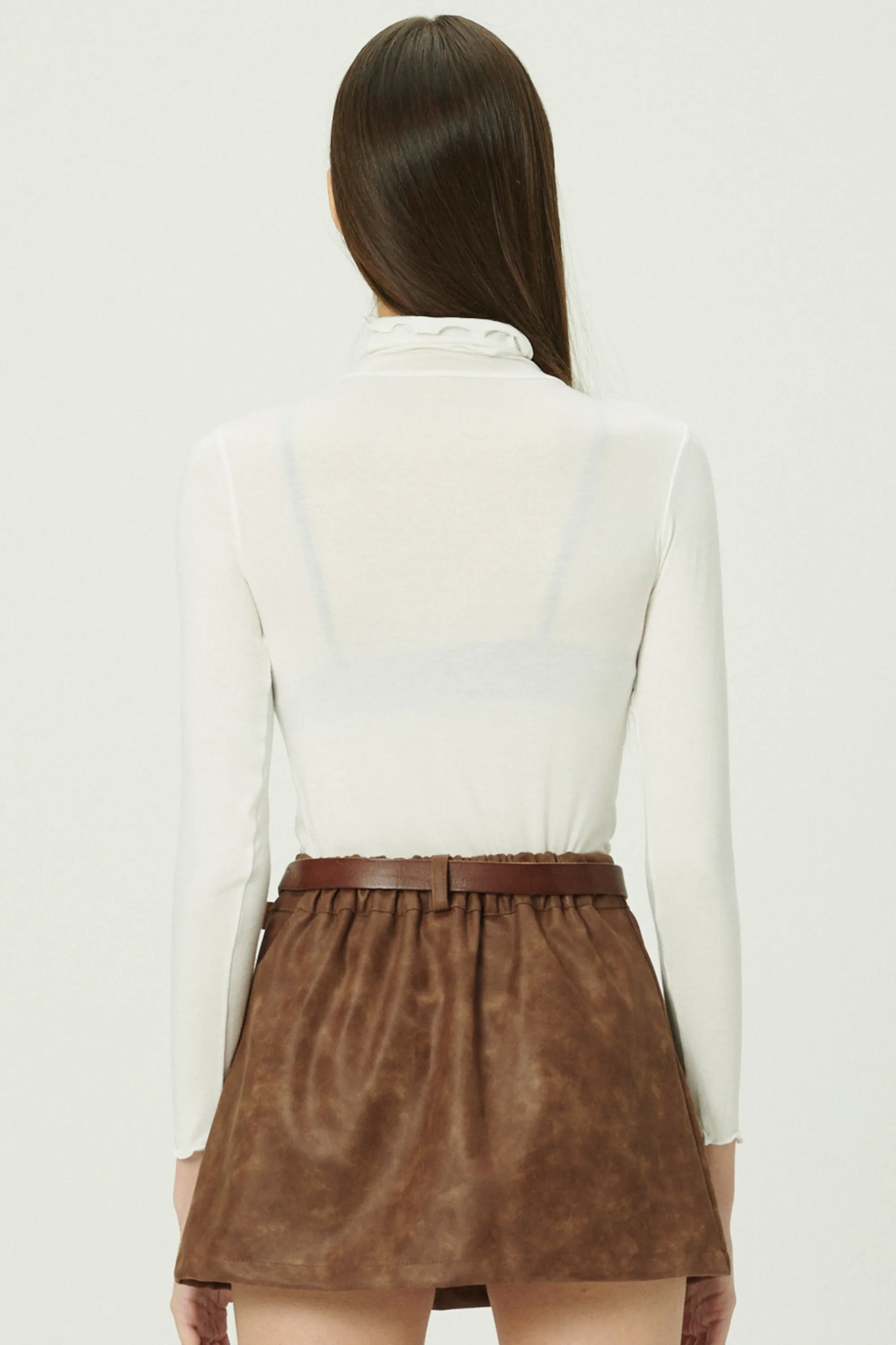 Catalina Lettuce Hem Slim Fit Top